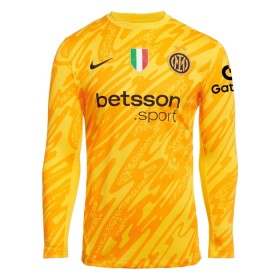 Inter Milán Brankářské Žlutá 2024-25 - Fotbalové Dresy (L/S)